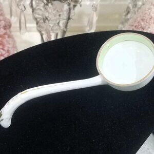 Antique Nippon Spoon Ladle Condiment Mayo Green Porcelain